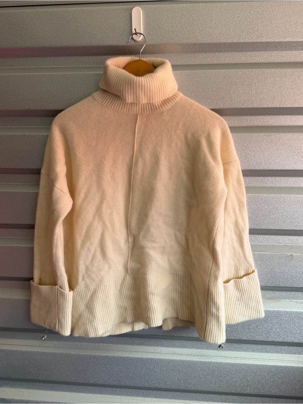 Reiss oversized rib collar sweater